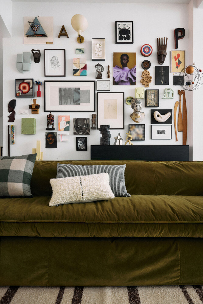 HKLIVING Nomad Royal Velvet Olive 305cm