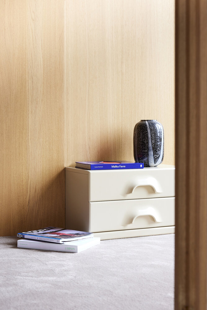 HKLIVING Chest of 2 Drawers cream