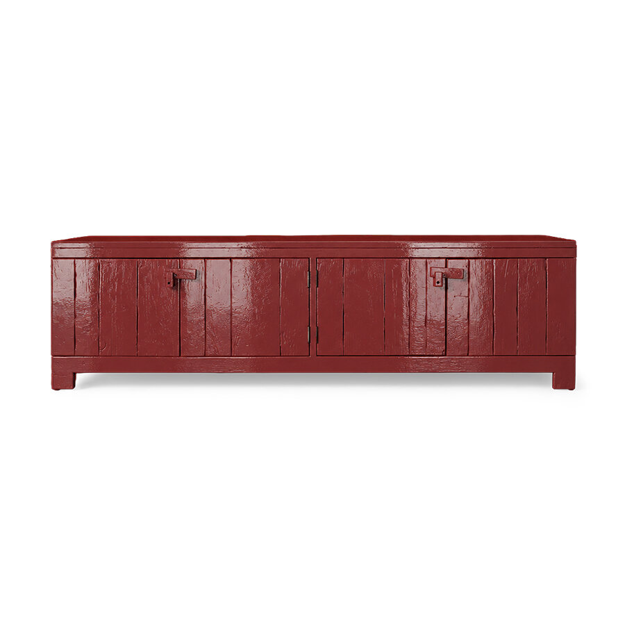 HKLIVING Raw lowboard burgundy (gloss)