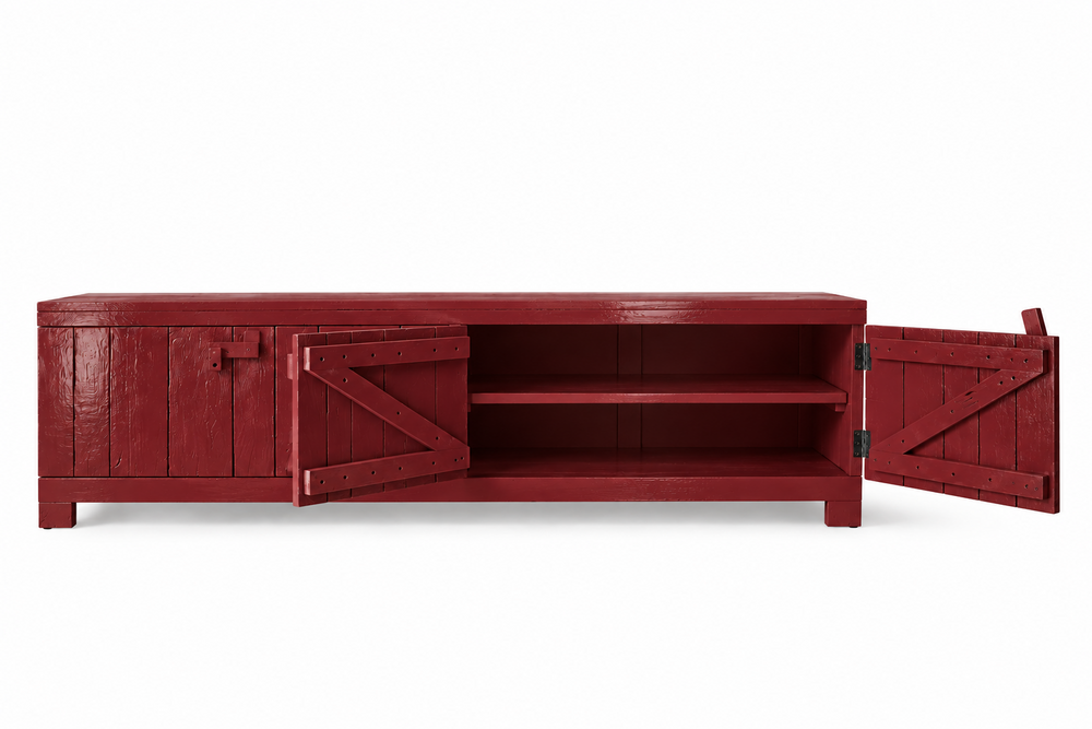 HKLIVING Raw lowboard burgundy (gloss)