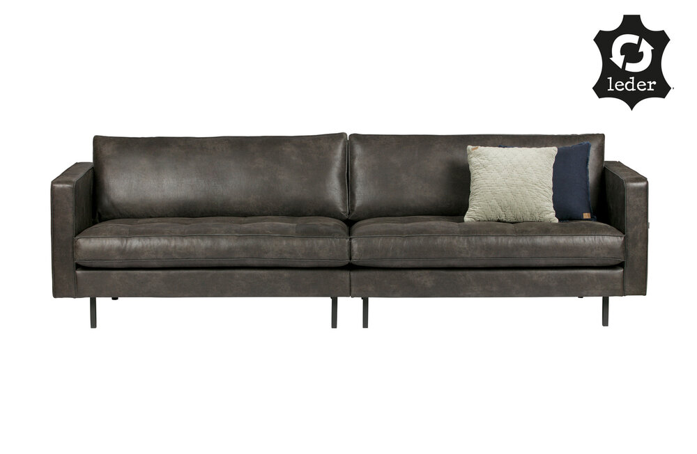 WOOOD Premium Rodeo classic 3 zits Bank Zwart 