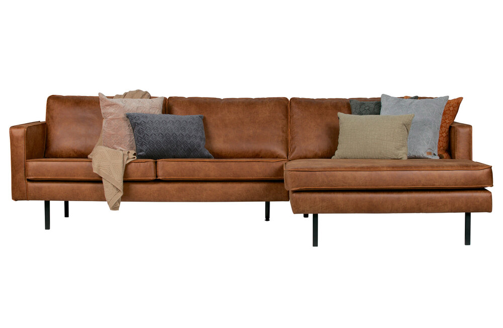 WOOOD Premium Rodeo chaise longue bank rechts cognac