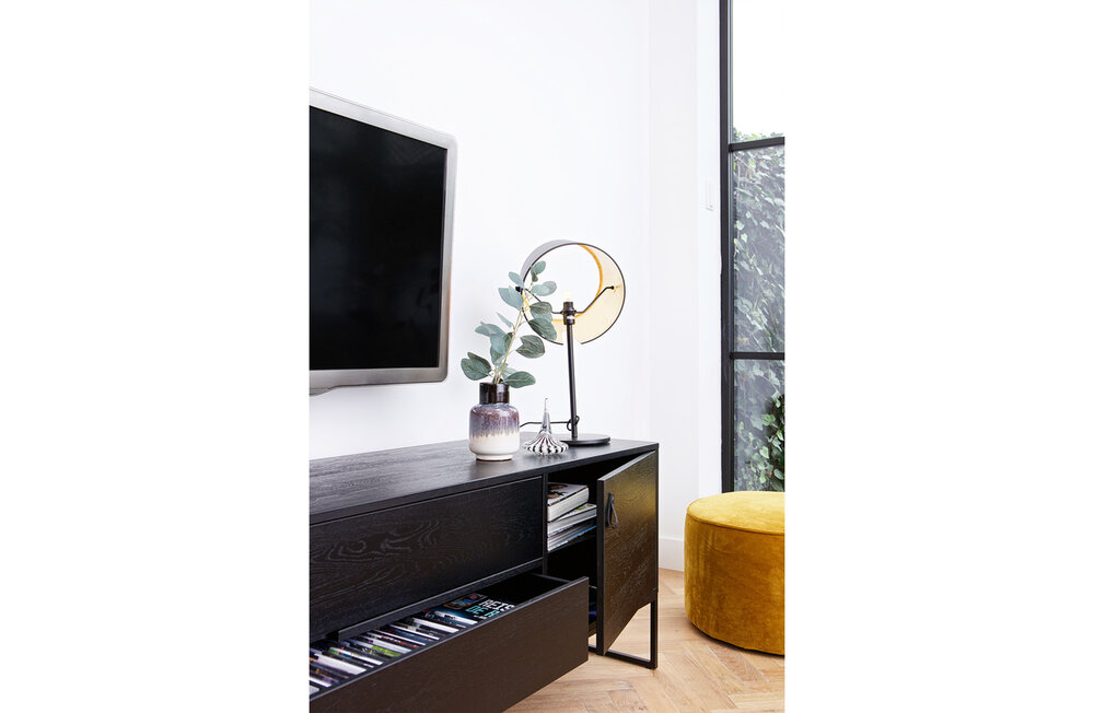 WOOOD Essentials Silas tv meubel black night