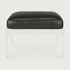 Ethnicraft Jack Footstool Cushion Black Leather