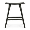 Ethnicraft Oak Osso counter stool varnished oak black