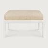 Ethnicraft Jack Outdoor Footstool Aluminium Natural