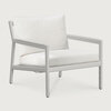 Ethnicraft Jack Outdoor Lounge Chair Aluminium Off White