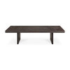 Ethnicraft Grooves salontafel teakhout zwart 135x65cm