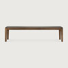 Ethnicraft Bok Bench Varnished Teak Brown 186cm