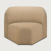Ethnicraft Bulky modulaire sofa End Seater 45 Graden Hoek