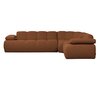 WOOOD Mojo hoekbank boucl&eacute; Roestbruin melange rechts