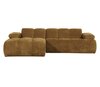 WOOOD Mojo Chaise Longue Geweven Ribstof Honinggeel Links