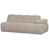 WOOOD Mojo 2-zits Met Arm Rechts Boucl&eacute; Beige Melange