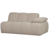 WOOOD Mojo 1,5-Zits Met Arm Rechts Boucl&eacute; Beige Melange