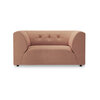 HKLIVING Vint Couch Element Loveseat Linen, Dusty Rose