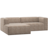 WOOOD Essentials Bean Chaise Longue Bank Links Lichtbruin Melange