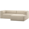 WOOOD Essentials Bean Chaise Longue Bank Rechts Beige Melange