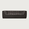 Ethnicraft N701 3 Zits Bank Dark Grey