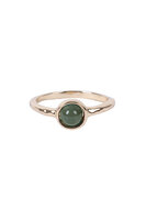 Zusss ring met steentje goud-grijsgroen