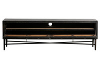 WOOOD Essentials Bequest tv-meubel hout zwart