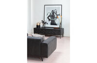 WOOOD Essentials Bequest tv-meubel hout zwart