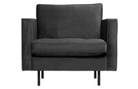 WOOOD Premium Rodeo classic fauteuil velvet antraciet