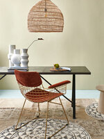 HKLIVING  Wicker pendant lamp ball natural M