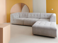 HKliving vint couch element left corduroy rib cream