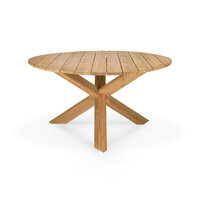 Ethnicraft Circle teak dining table outdoor 136cm