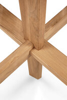 Ethnicraft Circle teak dining table outdoor 136cm