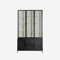 New Routz Detroit 6 deurs vitrinekast Black/White