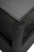 Ethnicraft oak Spindle black bedside table