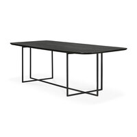 Ethnicraft Oak Arc black dining table 220