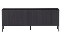 WOOOD Premium Gravure tv meubel 150 cm grenen zwart