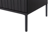 WOOOD Premium Gravure tv meubel 150 cm grenen zwart