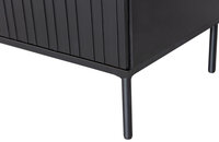 WOOOD Premium Gravure tv meubel 100 cm grenen zwart