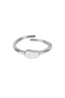 Zusss ring off white/zilver 