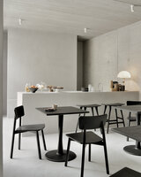 Ethnicraft Oak Torsion square black dining table