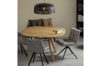 Woood Essentials Vinny Eetkamerstoel BoucL&Eacute; Zand