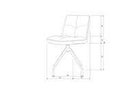 Woood Essentials Vinny Eetkamerstoel BoucL&Eacute; Zand