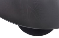 Woood Essentials Sammy Eettafel Trompetvoet Rond MDF Zwart