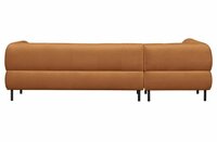 Lloyd Hoekbank Links Gewassen Fluweel cinnamon