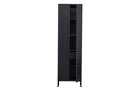 WOOOD Premium New Gravure hoge kast met lade grenen zwart