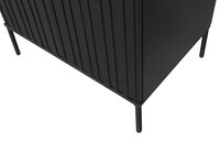WOOOD Premium New Gravure hoge kast met lade grenen zwart
