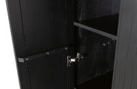 WOOOD Premium New Gravure hoge kast met lade grenen zwart