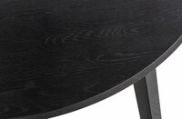Woood Essentials Lange Jan Uitschuifbare Eettafel Rond Eiken Blacknight 