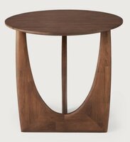Ethnicraft Teak Geometric brown side table Teak