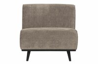 WOOOD Premium Statement 1-zits Element Brede Platte Rib Clay