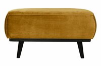 WOOOD Premium Statement Hocker Fluweel Honing Yellow