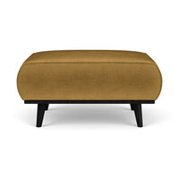 WOOOD Premium Statement Hocker Fluweel Honing Yellow